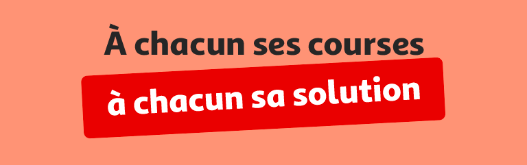 À chacun ses courses, à chacun sa solution